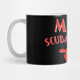 Maui – Scuba Diving - Sea Turtle & Diver Down Flag Mug